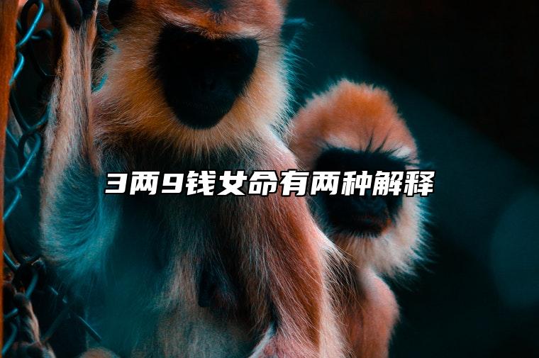 3两9钱女命有两种解释 顺其自然安心落意即可