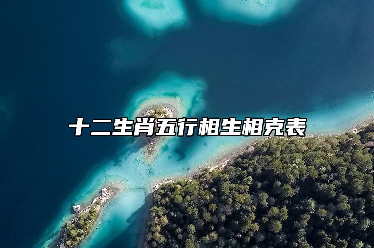 十二生肖五行相生相克表 12生肖五行相生相克表