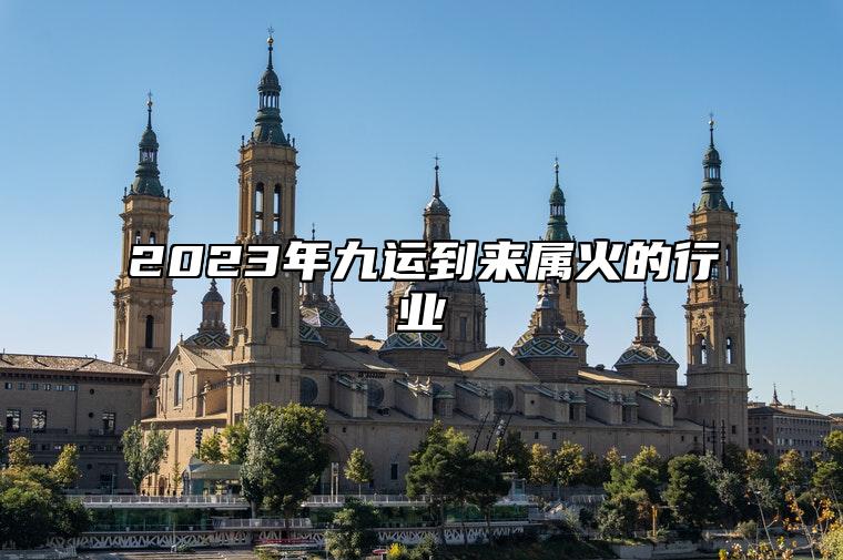 2023年九运到来属火的行业 九运中最走运的生肖