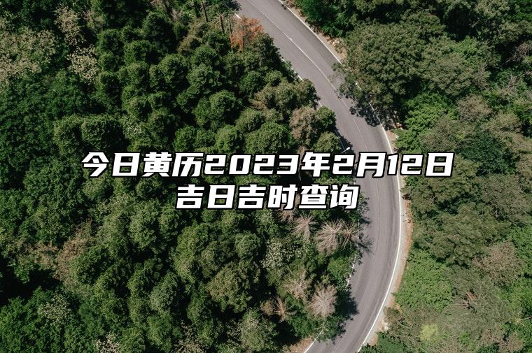 今日黄历2023年2月12日吉日吉时查询,老黄历宜忌