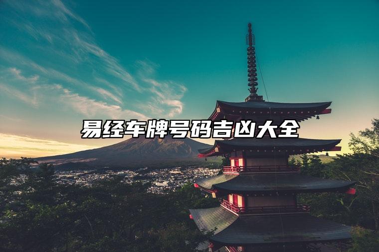 易经车牌号码吉凶大全 旺财的车牌号码