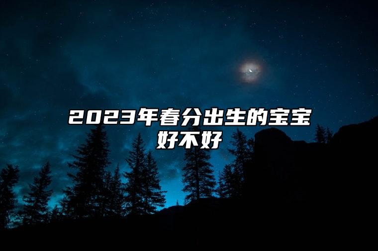 2023年春分出生的宝宝好不好 2023年春分出生的男孩命运