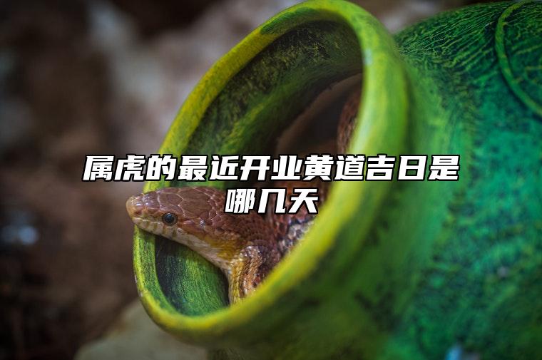 属虎的最近开业黄道吉日是哪几天