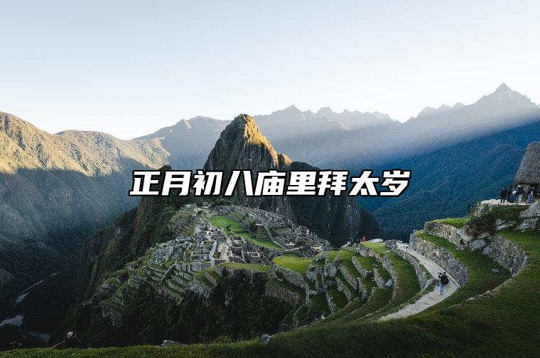 正月初八庙里拜太岁 大年初八拜太岁流程