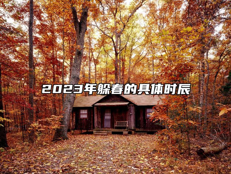 2023年躲春的具体时辰 早上9点42到11点42