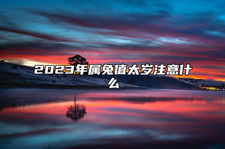 2023年属兔值太岁注意什么 哪一年出生的人犯太岁
