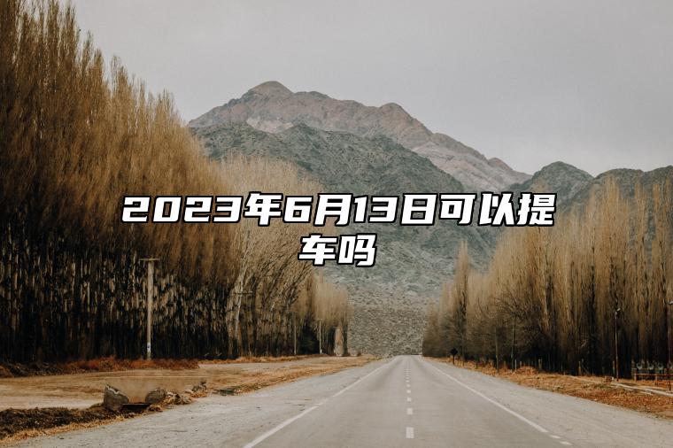 2023年6月13日可以提车吗 适不适合买新车