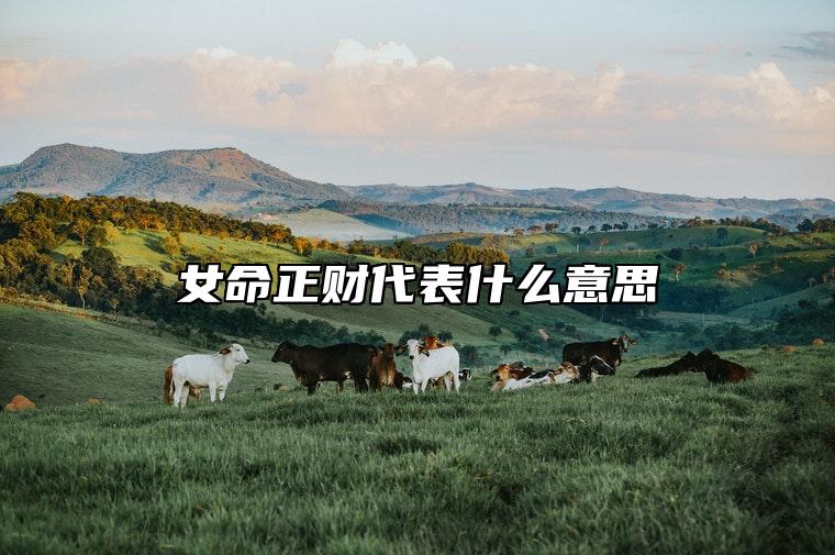 女命正财代表什么意思 什么是正财