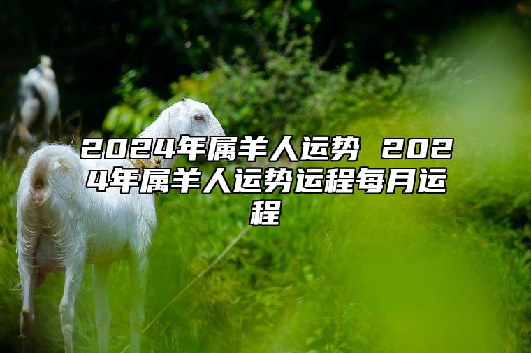 2024年属羊人运势 2024年属羊人运势运程每月运程 2024年生肖羊的运势