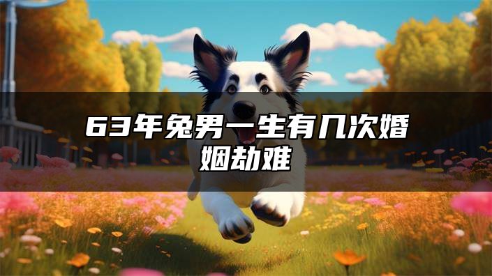 63年兔男一生有几次婚姻劫难 63年属兔男婚姻会有变动吗