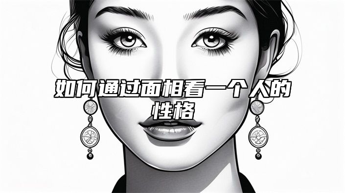 如何通过面相看一个人的性格 如何从面相看出一个人的性格和命运？
