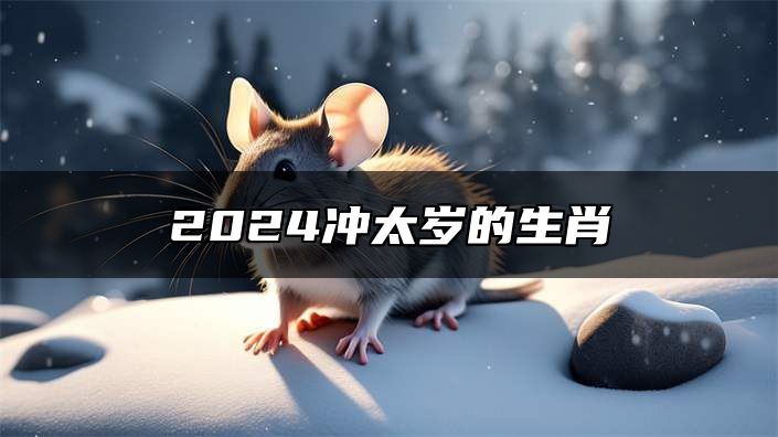2024冲太岁的生肖 2024年犯太岁属相