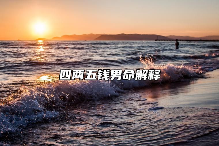 四两五钱男命解释 四两五钱男命好不好