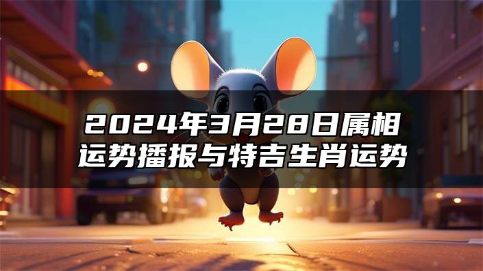 2024年3月28日属相运势播报与特吉生肖运势