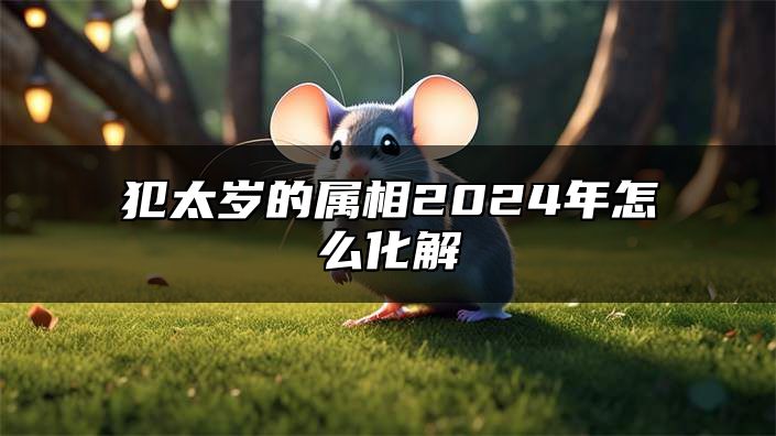 犯太岁的属相2024年怎么化解