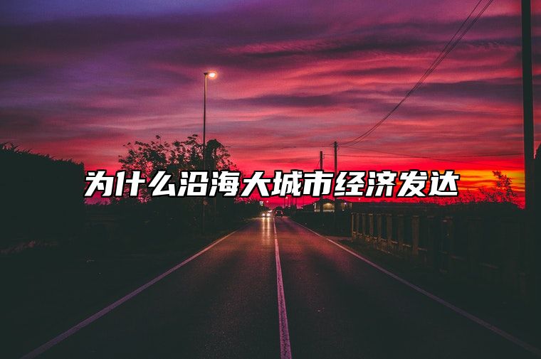 为什么沿海大城市经济发达？