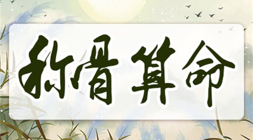 袁天罡称骨法四两九钱