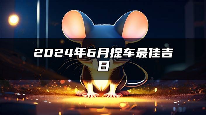 2024年6月提车最佳吉日 2024年6月提车吉日一览表