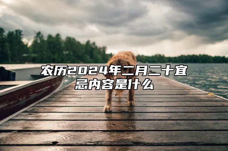 农历2024年二月二十宜忌内容是什么？