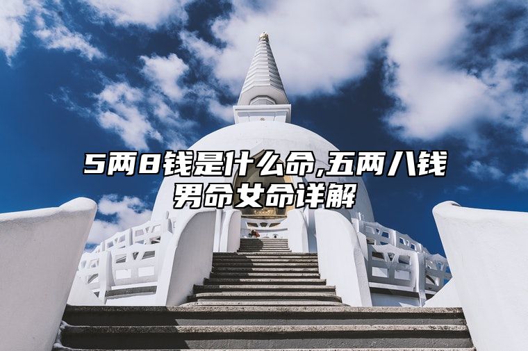5两8钱是什么命,五两八钱男命女命详解