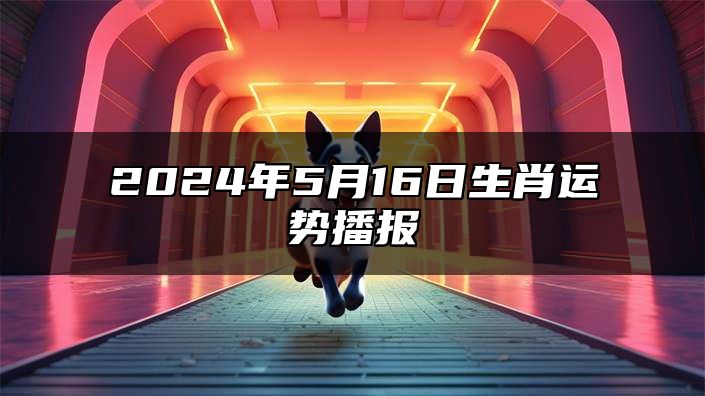 2024年5月16日生肖运势播报