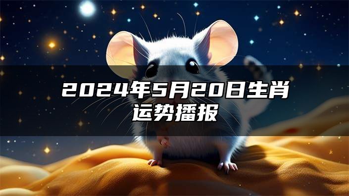 2024年5月20日生肖运势播报