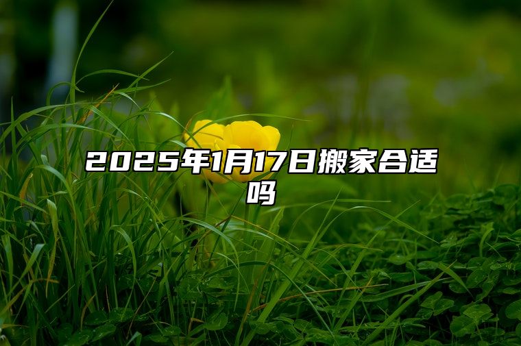 2025年1月17日搬家合适吗 乔迁好不好