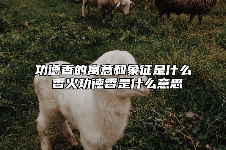 功德香的寓意和象征是什么 香火功德香是什么意思