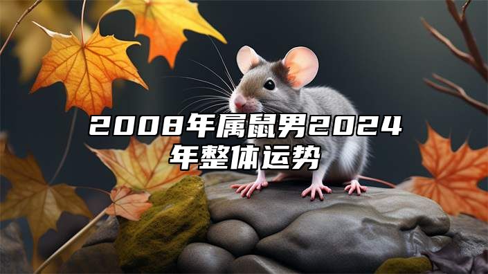 2008年属鼠男2024年整体运势