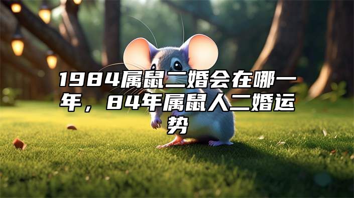 1984属鼠二婚会在哪一年，84年属鼠人二婚运势 1984的鼠二婚姻在哪年
