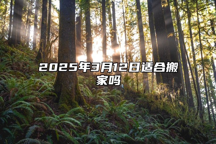 2025年3月12日适合搬家吗 搬新家黄道吉日