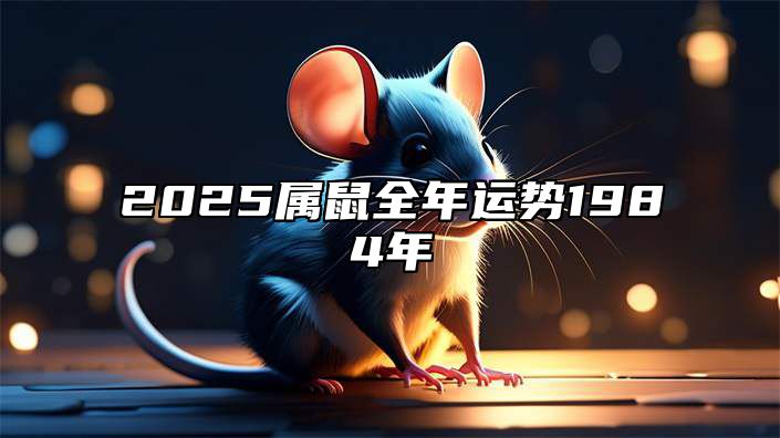 2025属鼠全年运势1984年 2025彻底翻身的生肖