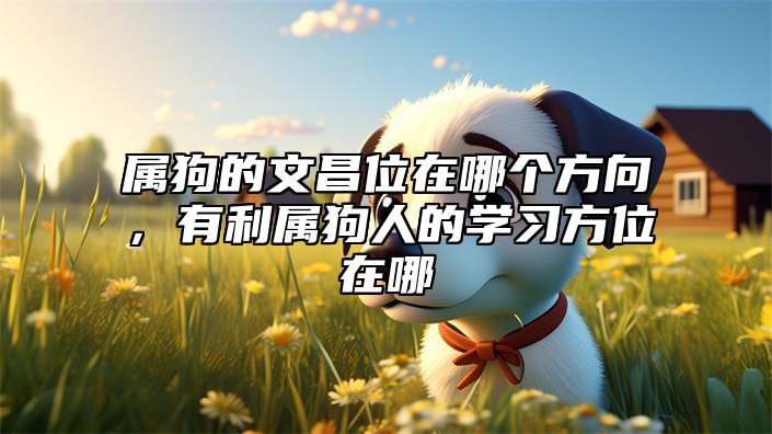 属狗的文昌位在哪个方向，有利属狗人的学习方位在哪 生肖狗的文昌位