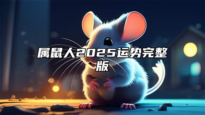 属鼠人2025运势完整版 2025属鼠的运气