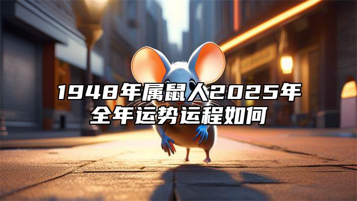 1948年属鼠人2025年全年运势运程如何