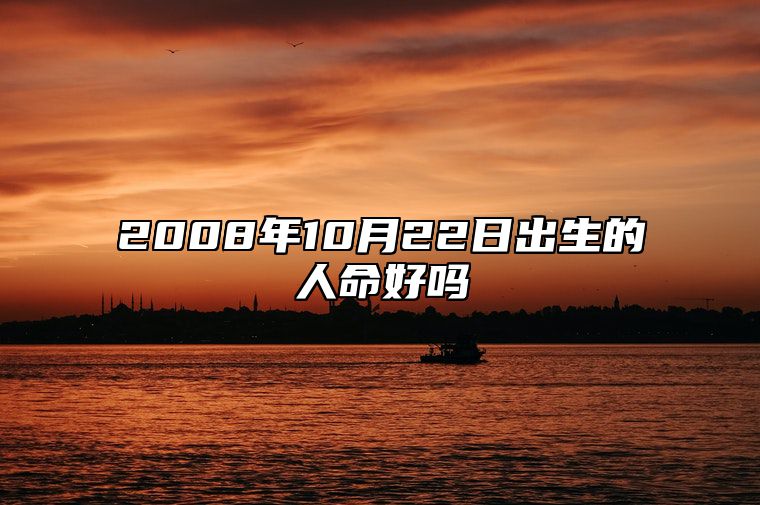 2008年10月22日出生的人命好吗 是什么命