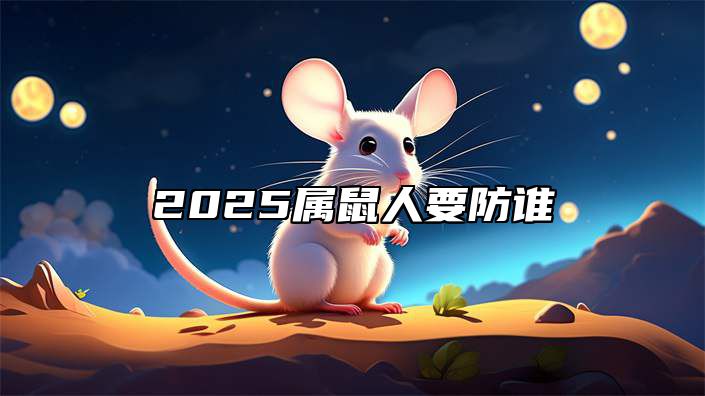 2025属鼠人要防谁 2025年属鼠是什么命