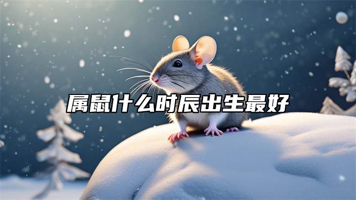 属鼠什么时辰出生最好 属鼠什么时辰出生最好命运男孩