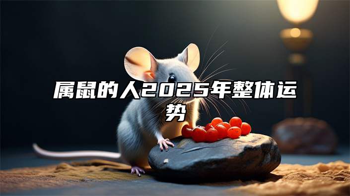 属鼠的人2025年整体运势 属鼠的人2025年每月运势运程