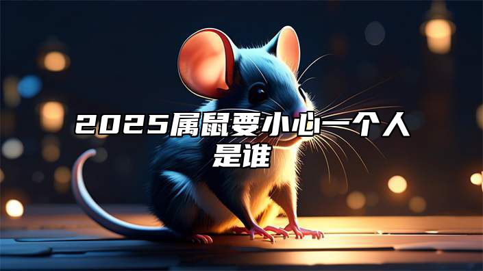 2025属鼠要小心一个人是谁 2025年鼠运势