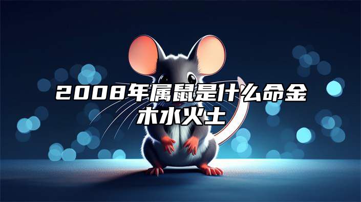 2008年属鼠是什么命金木水火土 2008年的鼠是什么命金木水火土