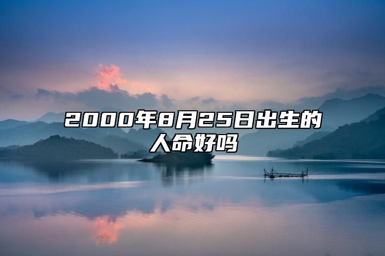2000年8月25日出生的人命好吗 五行缺什么