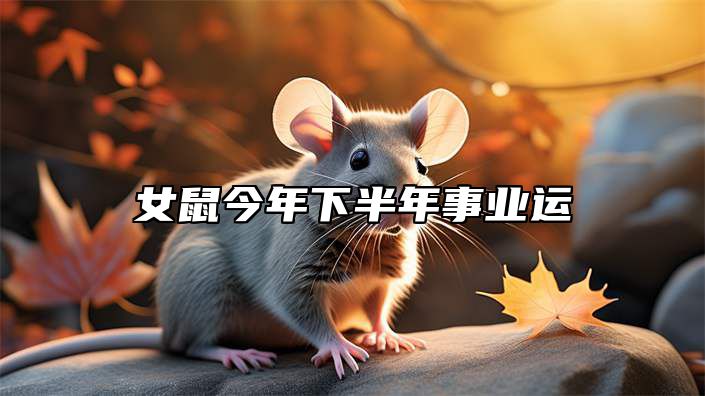 女鼠今年下半年事业运 