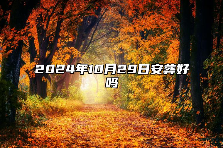 2024年10月29日安葬好吗 今日黄历查询详解