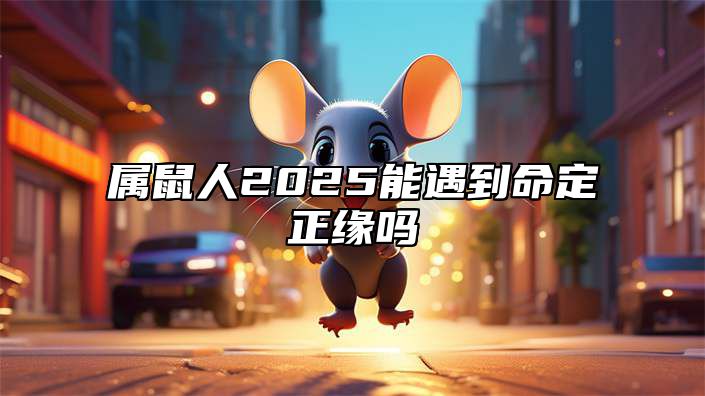 属鼠人2025能遇到命定正缘吗 属鼠2025年