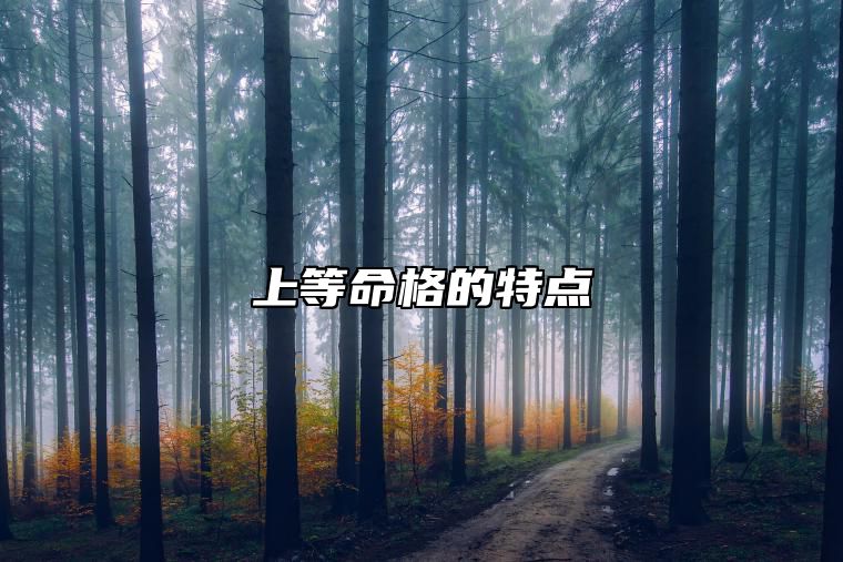 上等命格的特点 什么叫上等命格