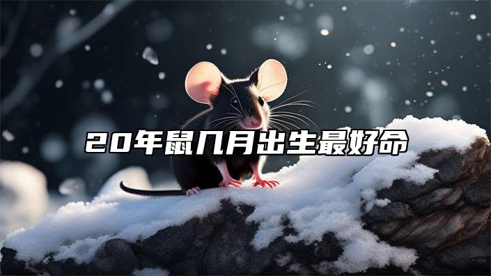 20年鼠几月出生最好命 2020年的鼠几月出生命好