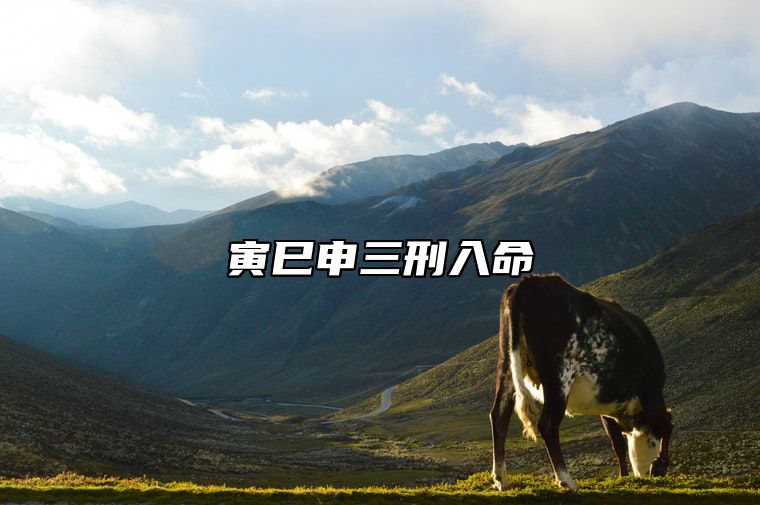寅巳申三刑入命 寅巳申三刑入命是坏人吗