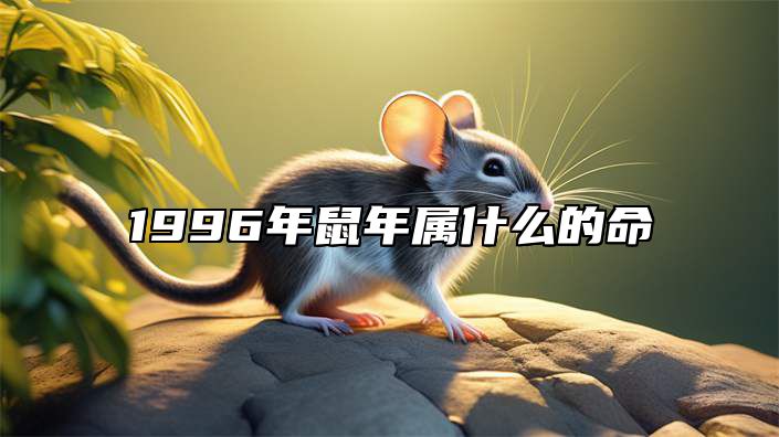 1996年鼠年属什么的命 1996年属鼠到底是什么命