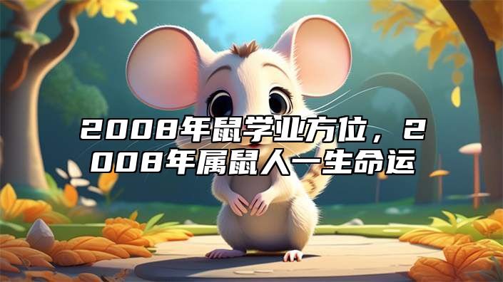 2008年鼠学业方位，2008年属鼠人一生命运 